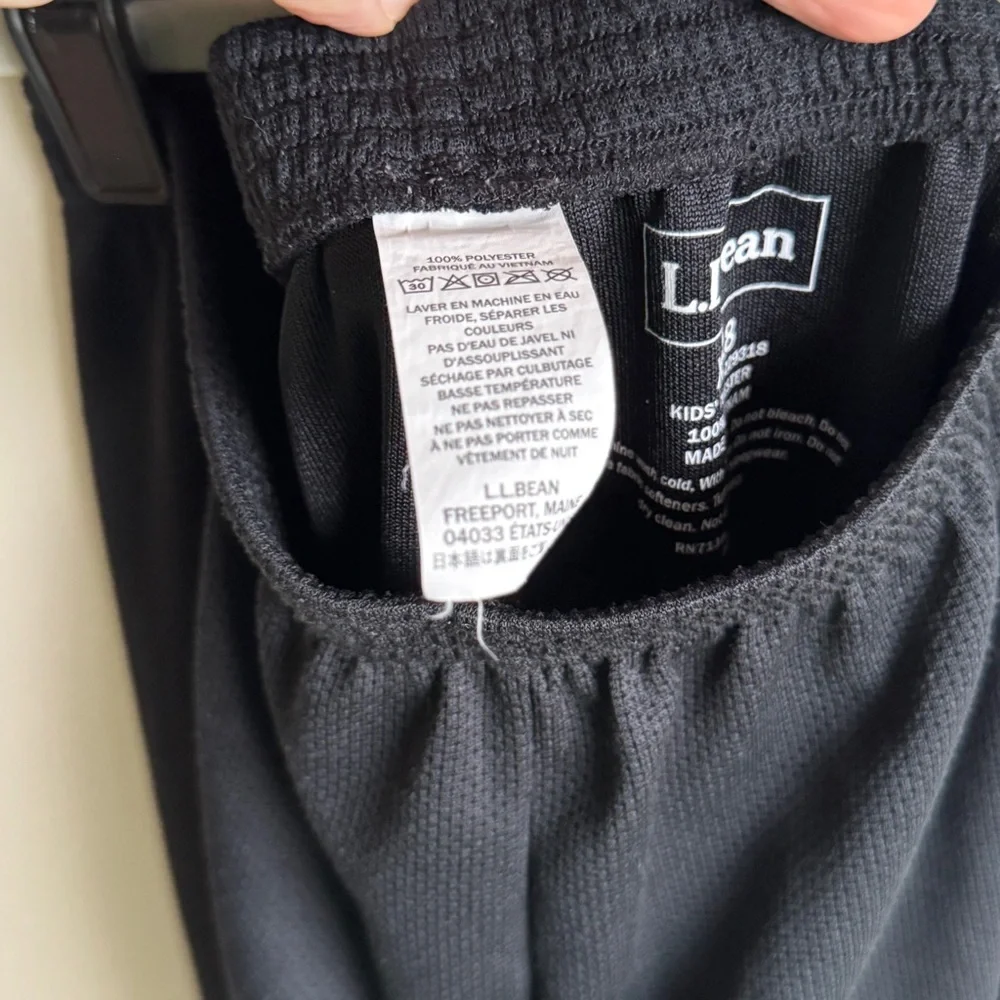 L.L.Bean Kids' Wicked Warm Midweight Thermal Pants in Black, Size XL 18